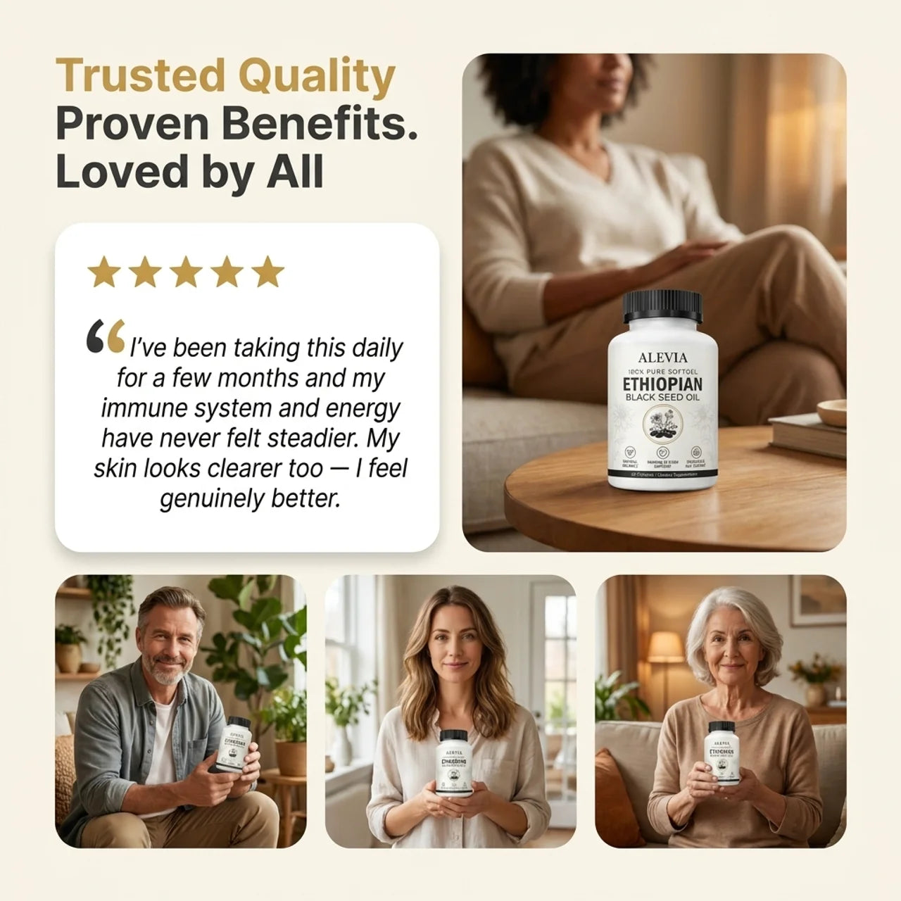 Ethiopian Black Seed Oil – 800mg Cold-Pressed Softgels